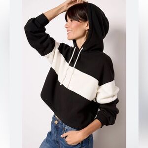 Z Supply Black and White Hoodie